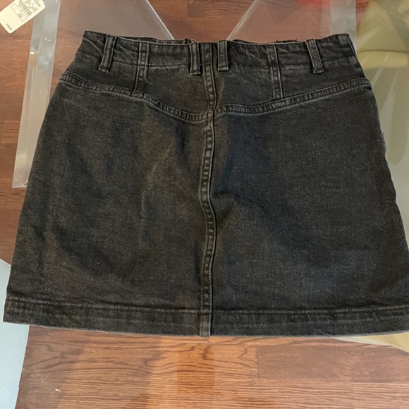 We the Free Black Jean Mini skirt - Picture 3 of 4